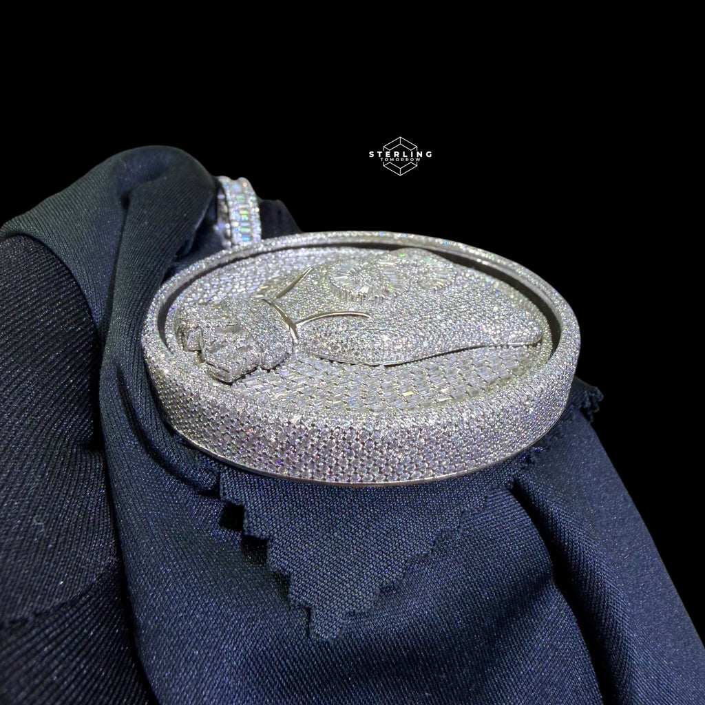 Moissanite Spinning Money Bag Pendant