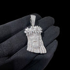 Moissanite Marquis Thorns Jesus Pendant