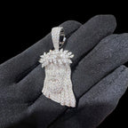Moissanite Marquis Thorns Jesus Pendant