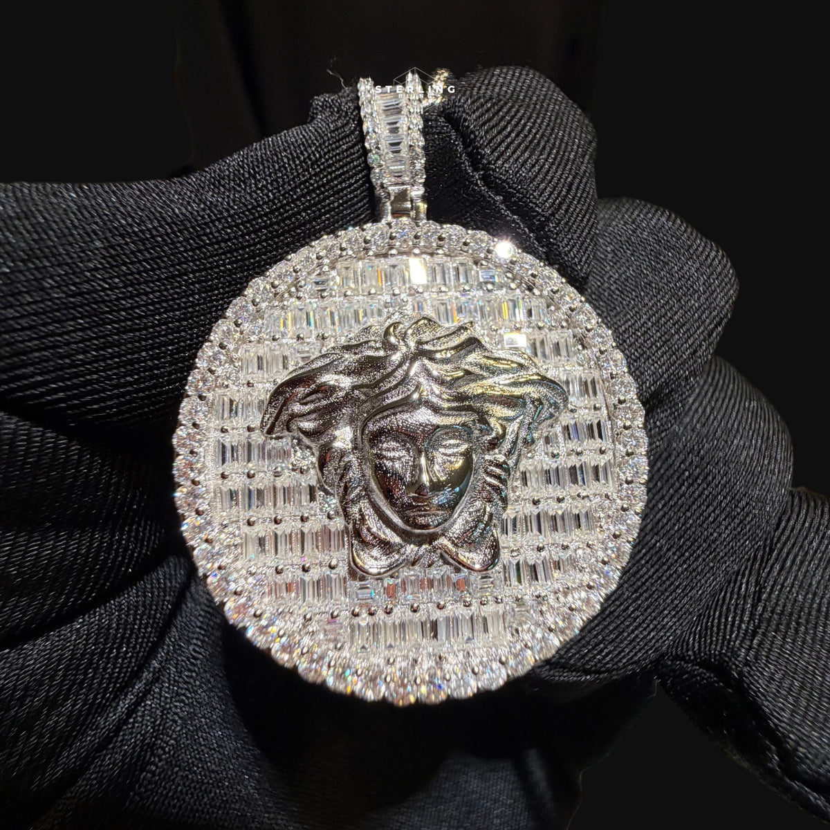 Moissanite Greek Goddess Pendant