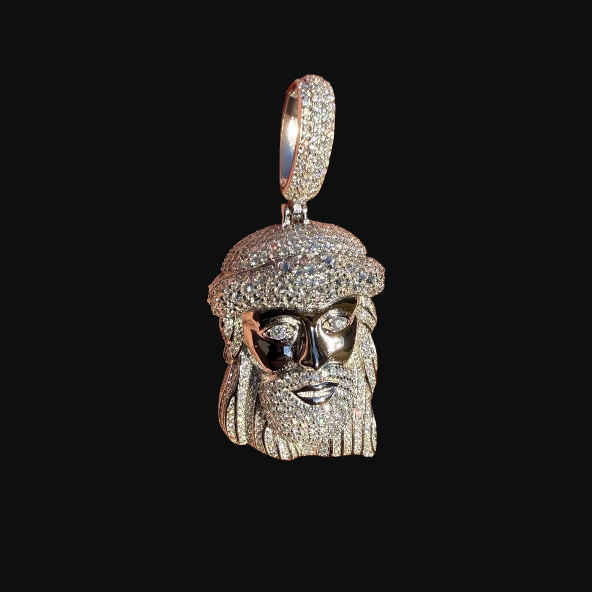Moissanite Jesus Pendant