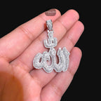 Moissanite Allah Pendant