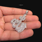 Moissanite Allah Pendant