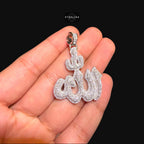 Moissanite Allah Pendant