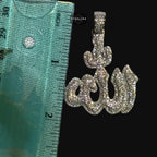 Moissanite Allah Pendant