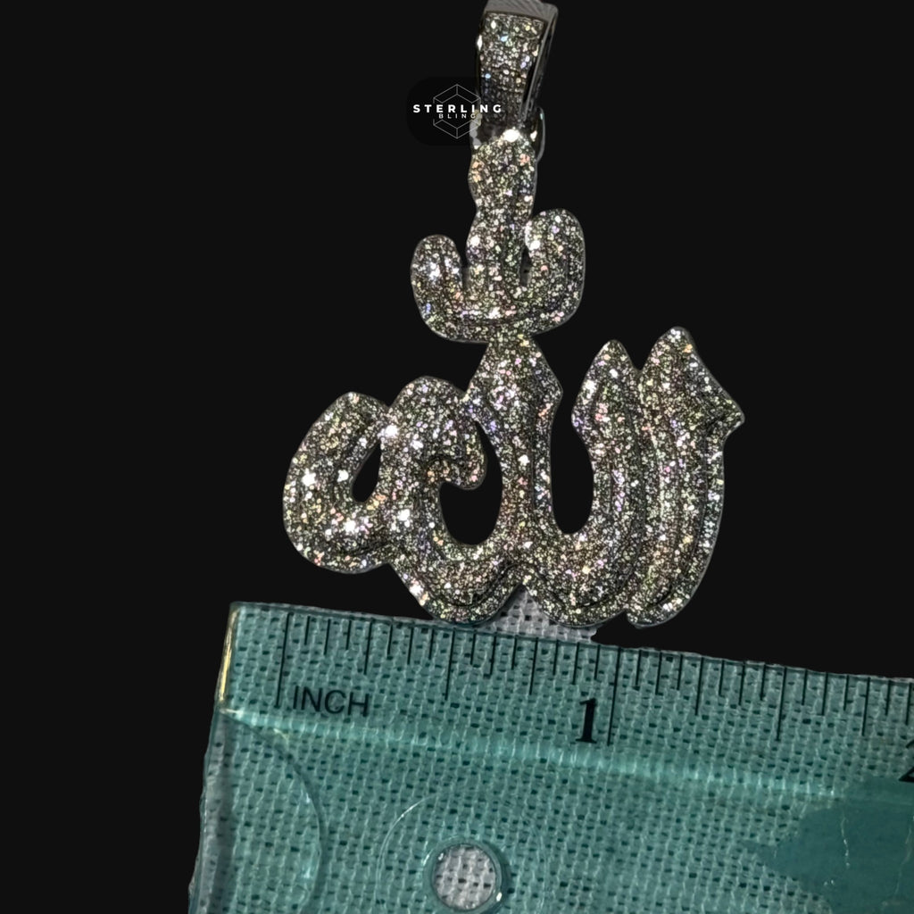 Moissanite Allah Pendant