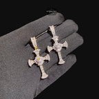 Moissanite Baguette Cross Pendant