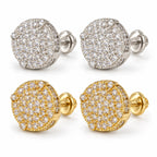 10mm Round Moissanite Earrings