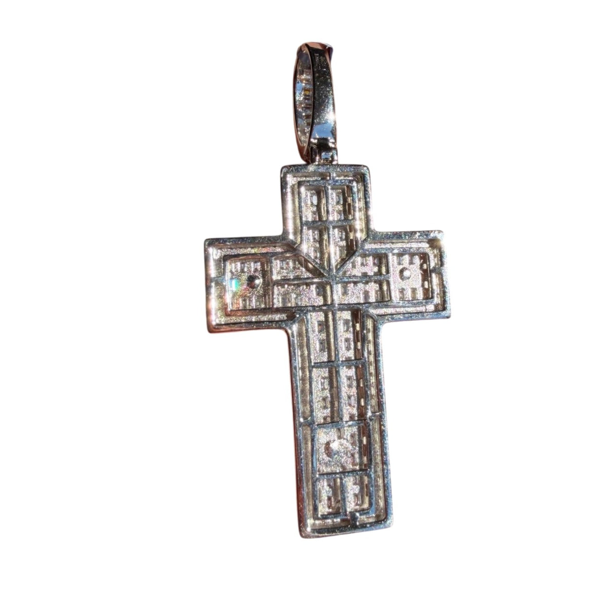 Moissanite Jesus Cross Crucifix Pendant