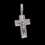 Moissanite Jesus Cross Crucifix Pendant