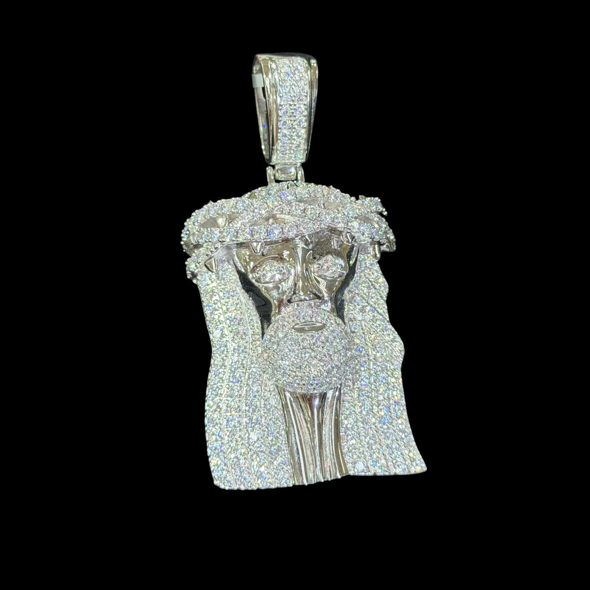 Moissanite 3" Jesus Pendant