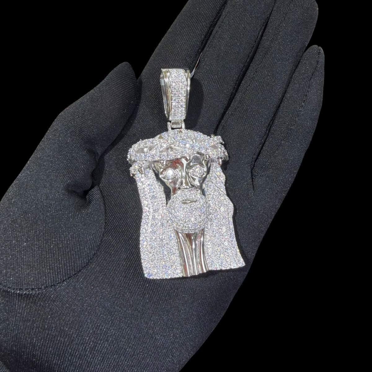 Moissanite 3" Jesus Pendant