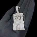 Moissanite 3" Jesus Pendant