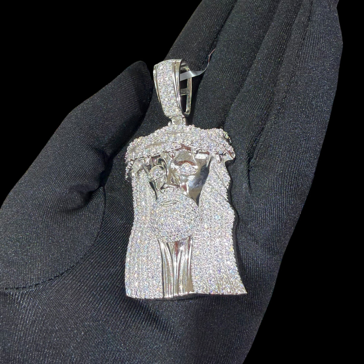 Moissanite 3" Jesus Pendant