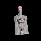 Moissanite 3" Jesus Pendant
