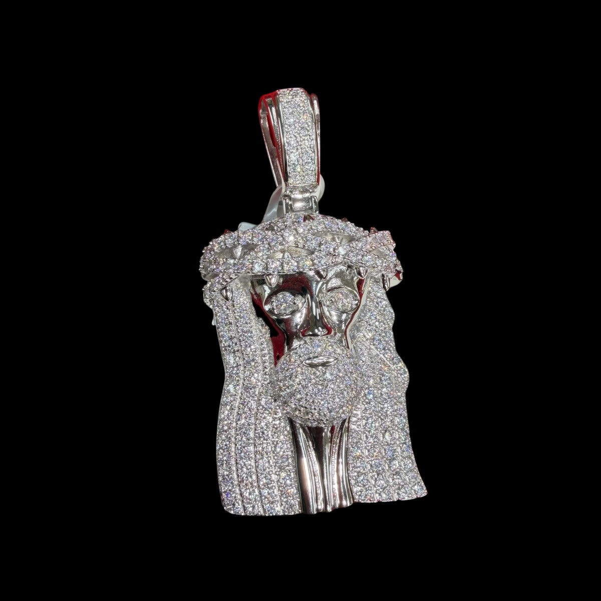 Moissanite 3" Jesus Pendant
