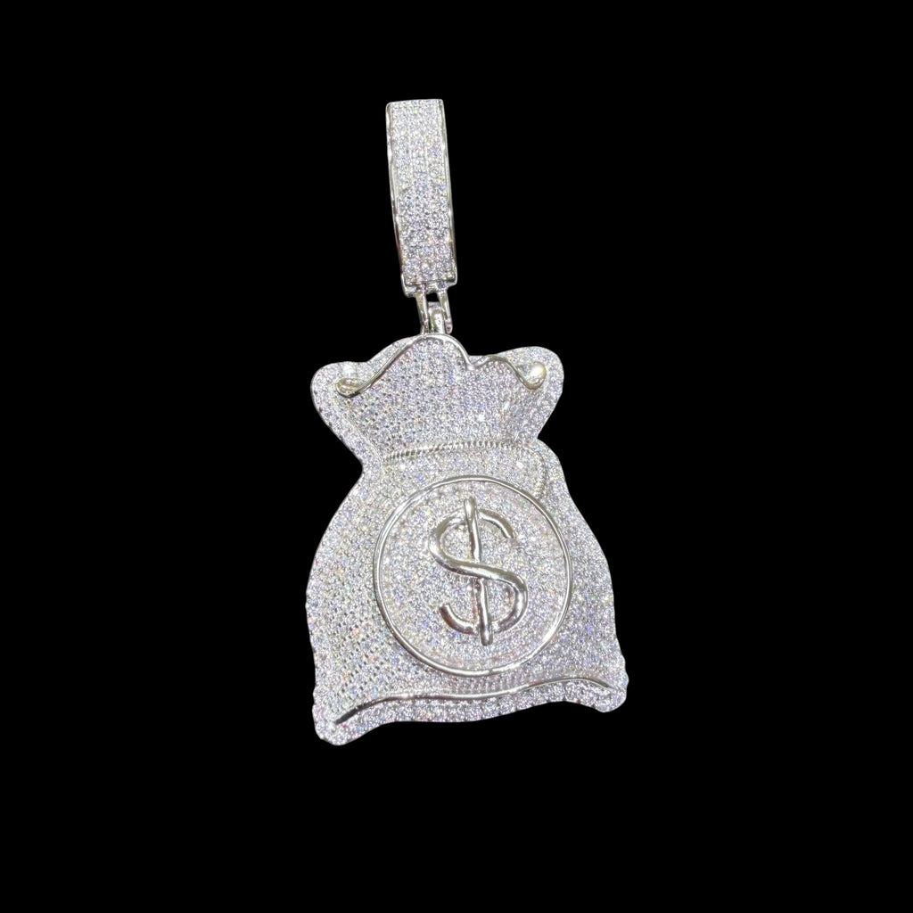 Moissanite Moneybag Pendant