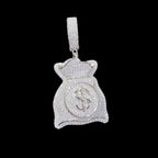 Moissanite Moneybag Pendant