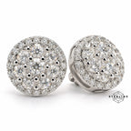 Cluster 10mm Moissanite Earrings