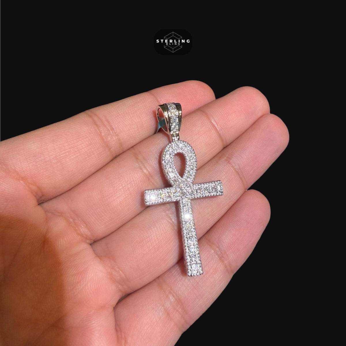 Moissanite Ankh Pendant