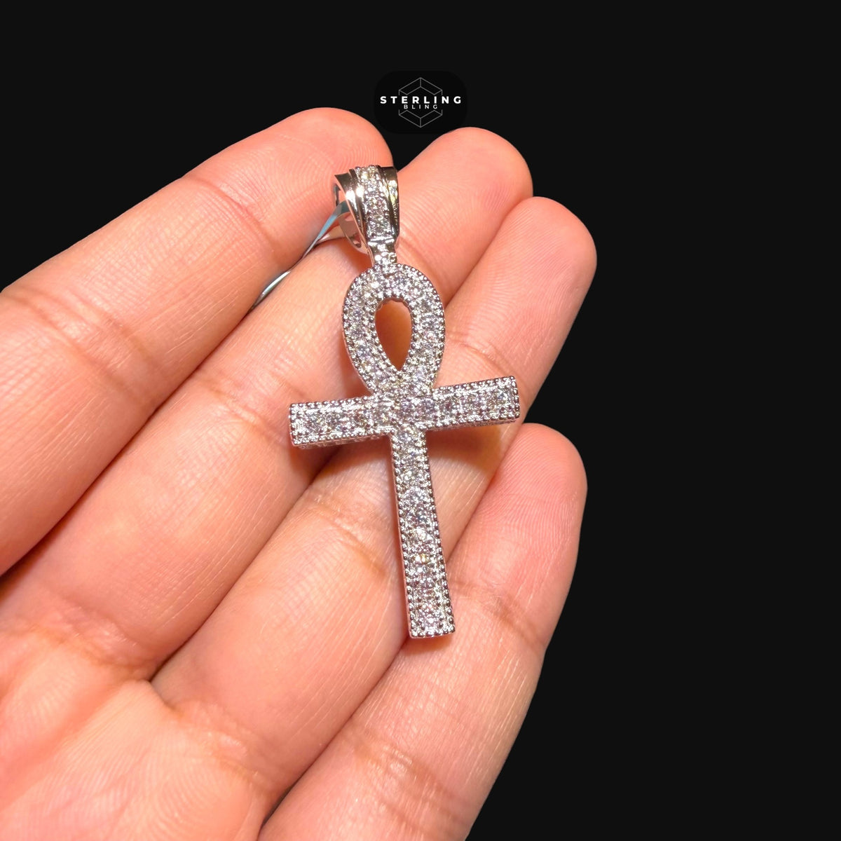 Moissanite Ankh Pendant