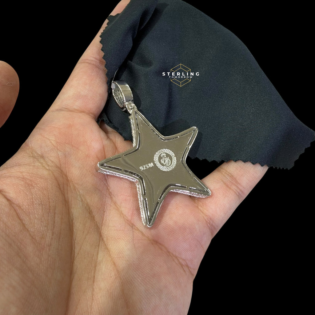 Moissanite Star Pendant