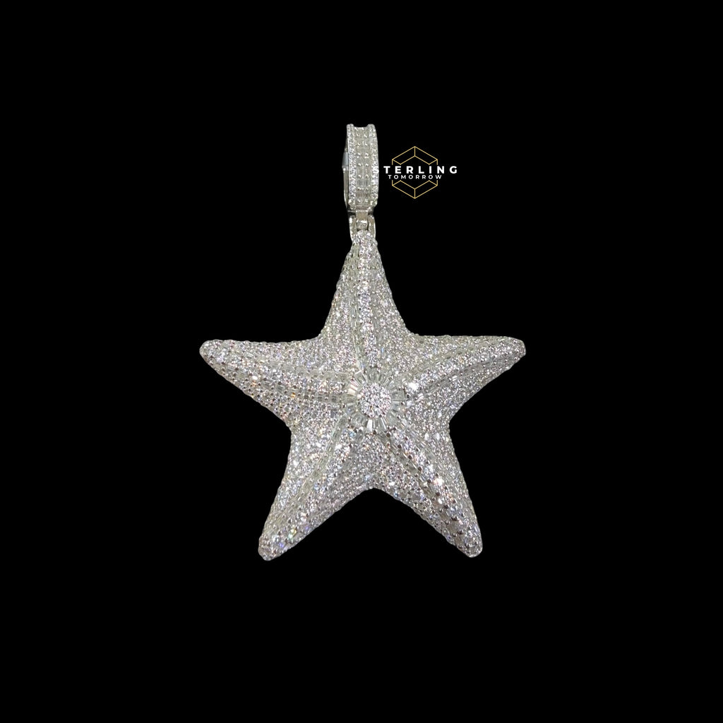 Moissanite Star Pendant