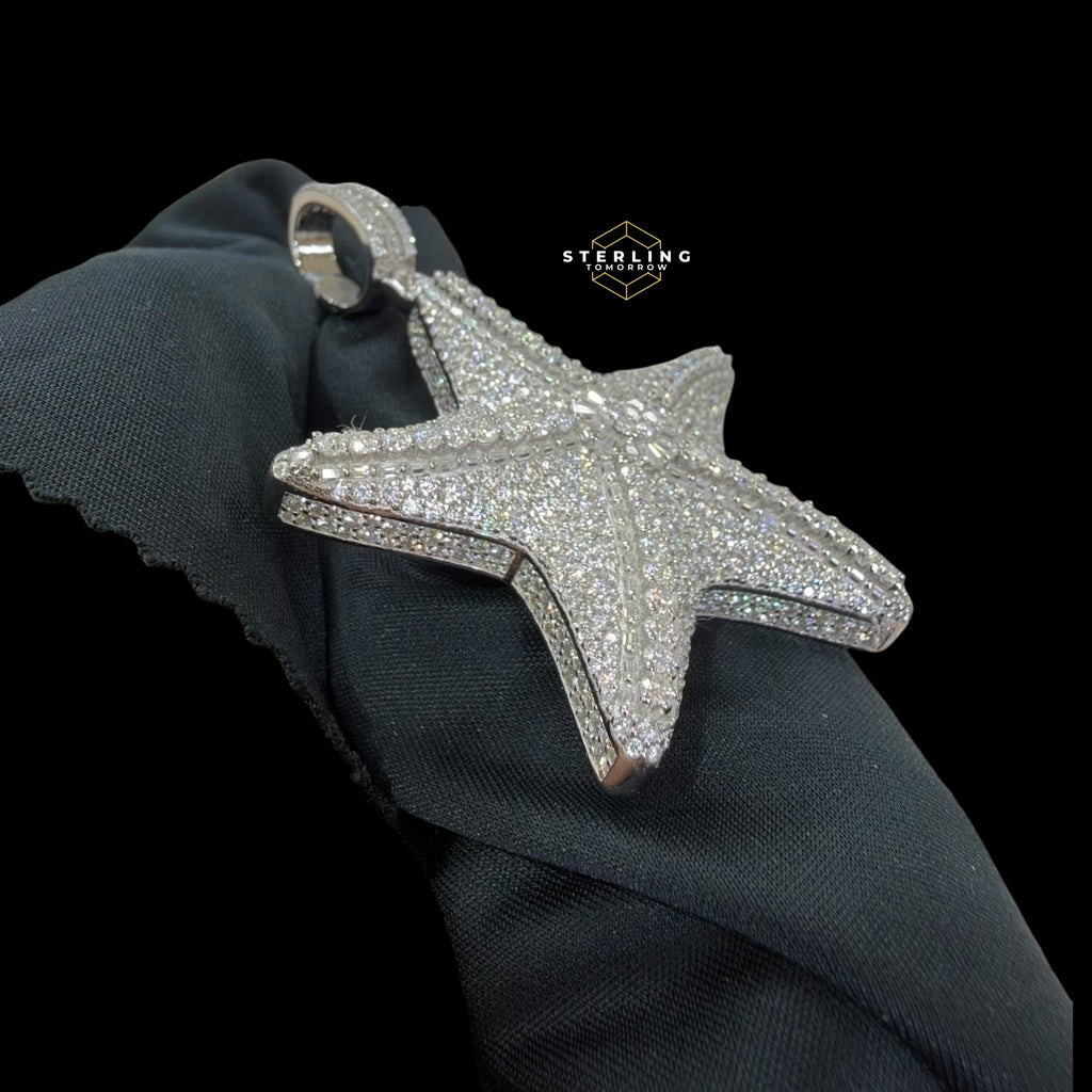 Moissanite Star Pendant