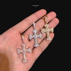 Moissanite Gothic Cross Pendant