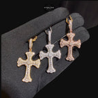 Moissanite Gothic Cross Pendant