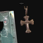 Moissanite Gothic Cross Pendant