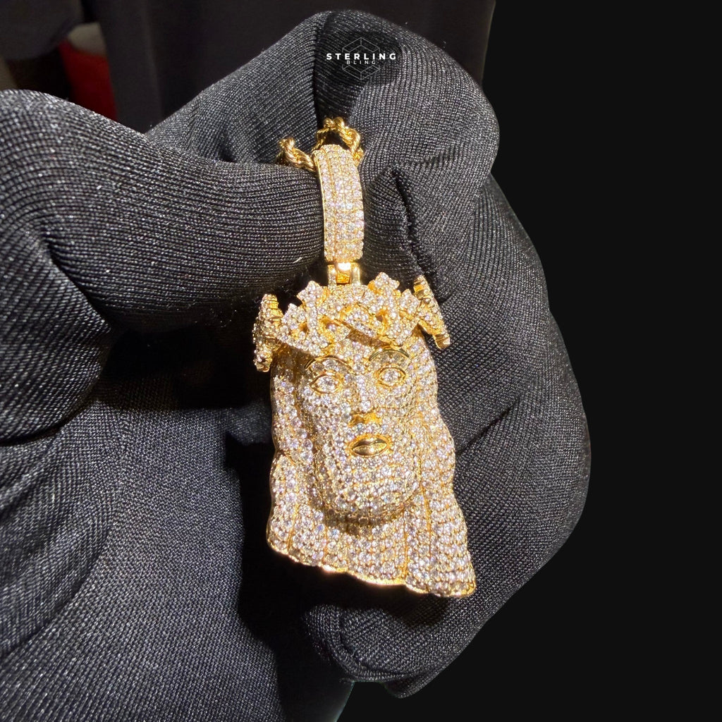 Moissanite Jesus Cross Pendant