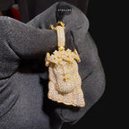 Moissanite Jesus Cross Pendant