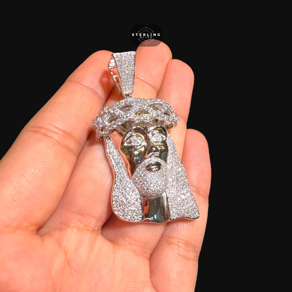 Moissanite Iced Out Jesus Pendant