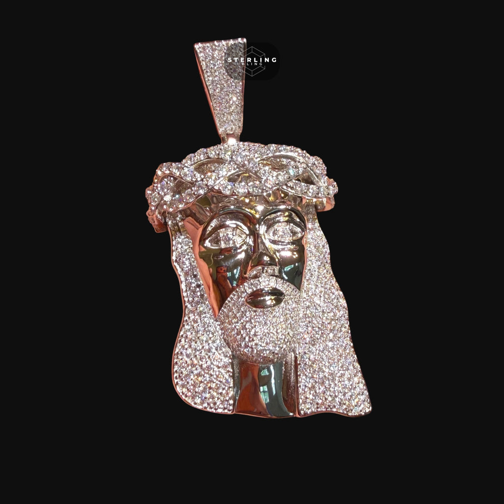 Moissanite Iced Out Jesus Pendant