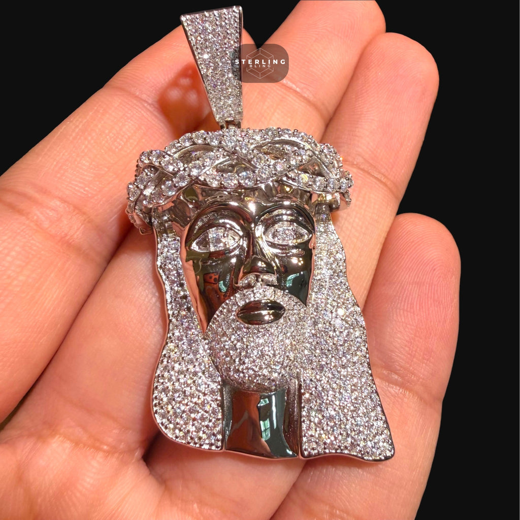 Moissanite Iced Out Jesus Pendant