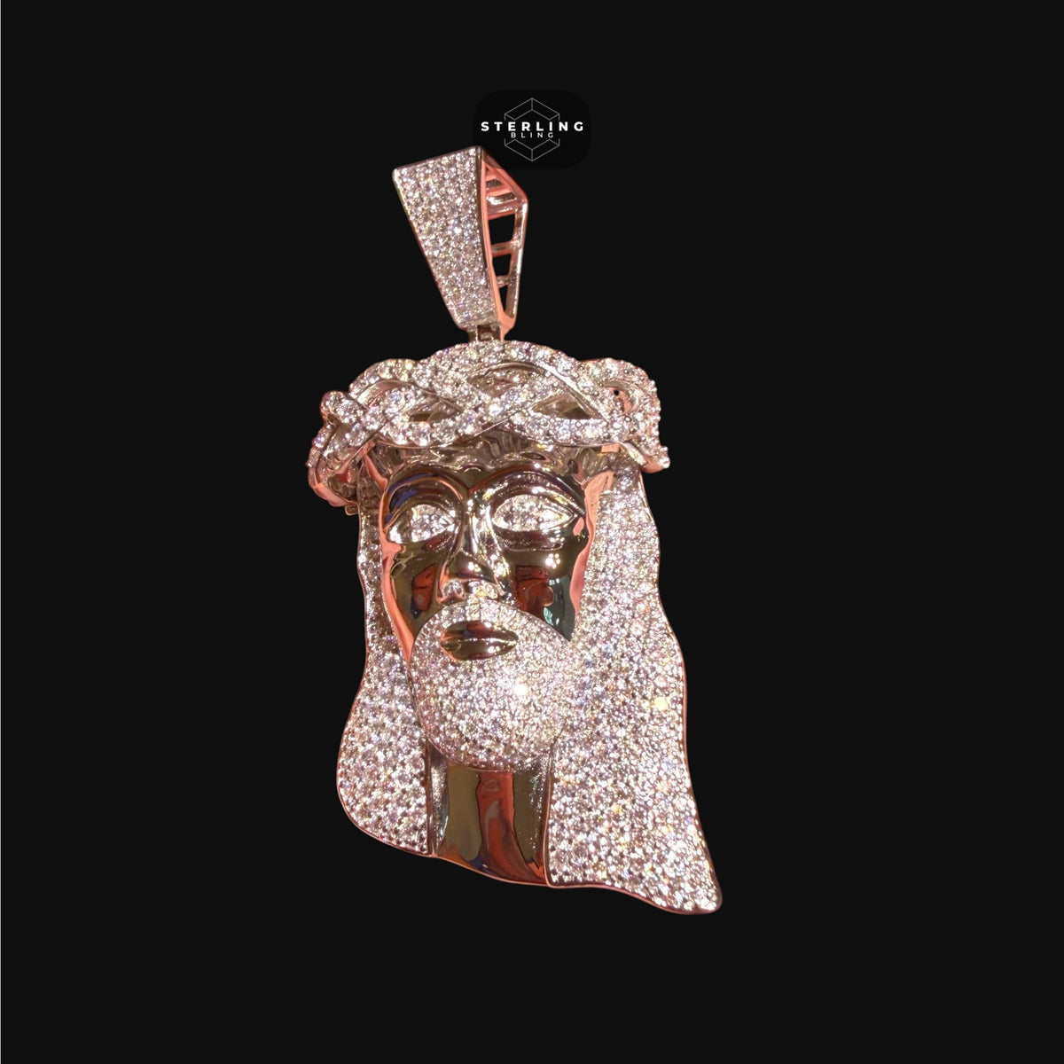 Moissanite Iced Out Jesus Pendant