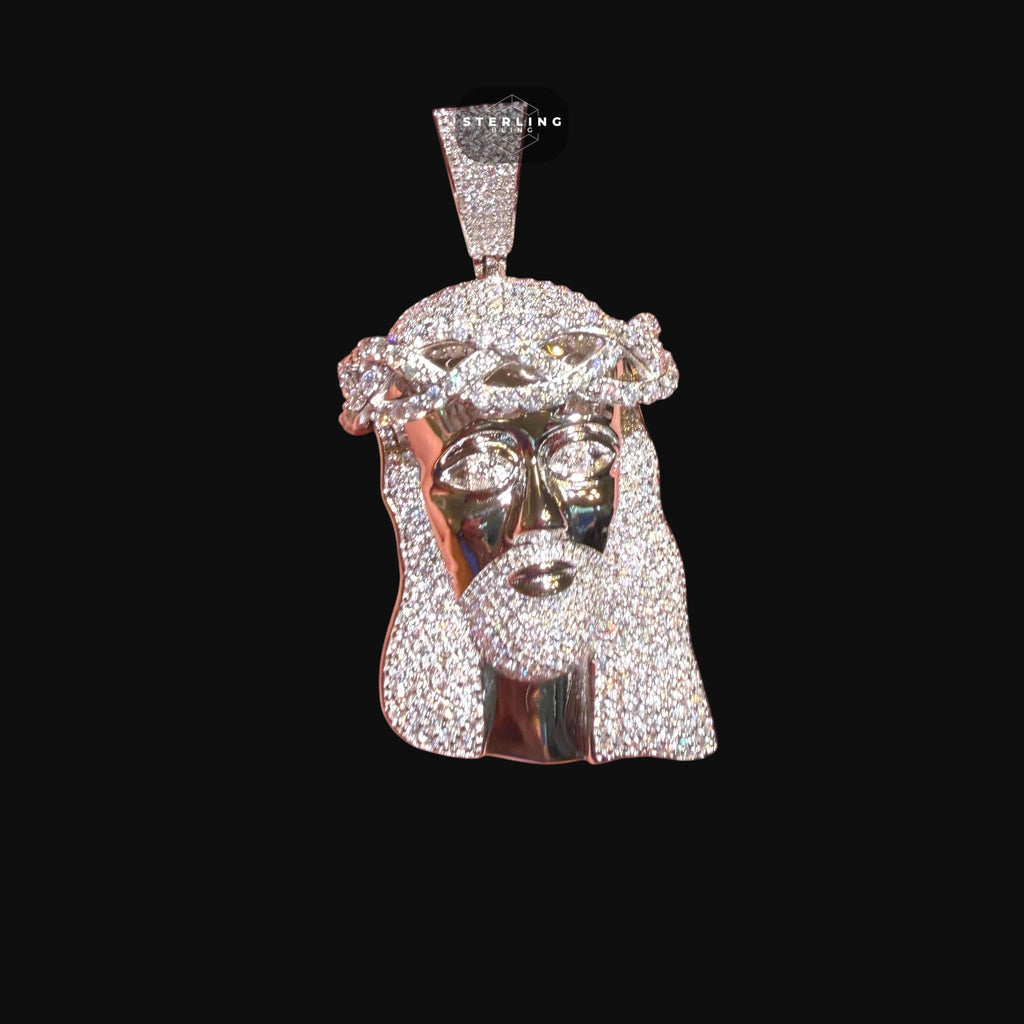 Moissanite Iced Out Jesus Pendant