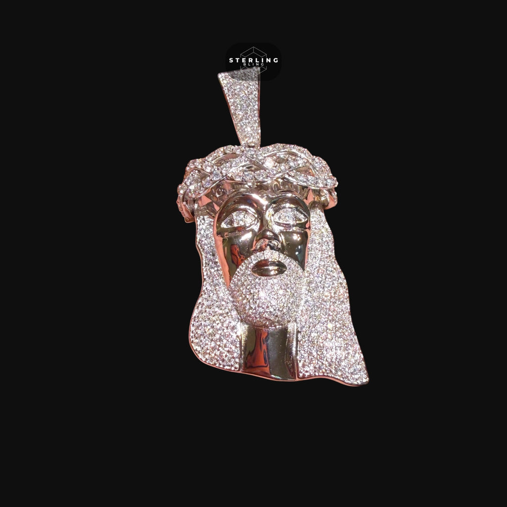 Moissanite Iced Out Jesus Pendant