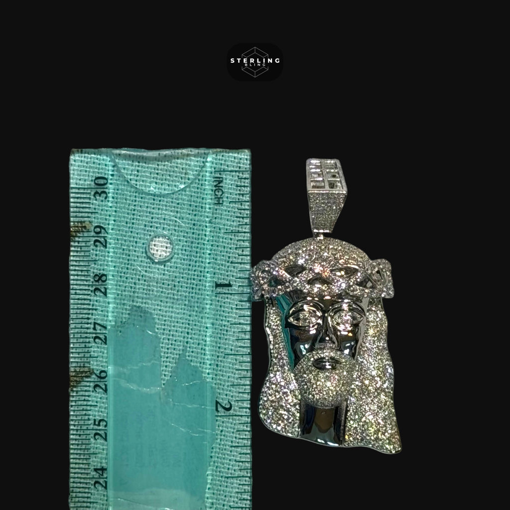 Moissanite Iced Out Jesus Pendant