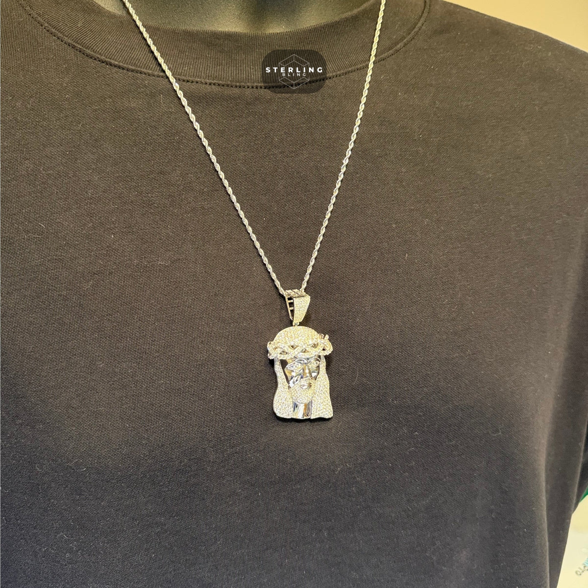 Moissanite Iced Out Jesus Pendant