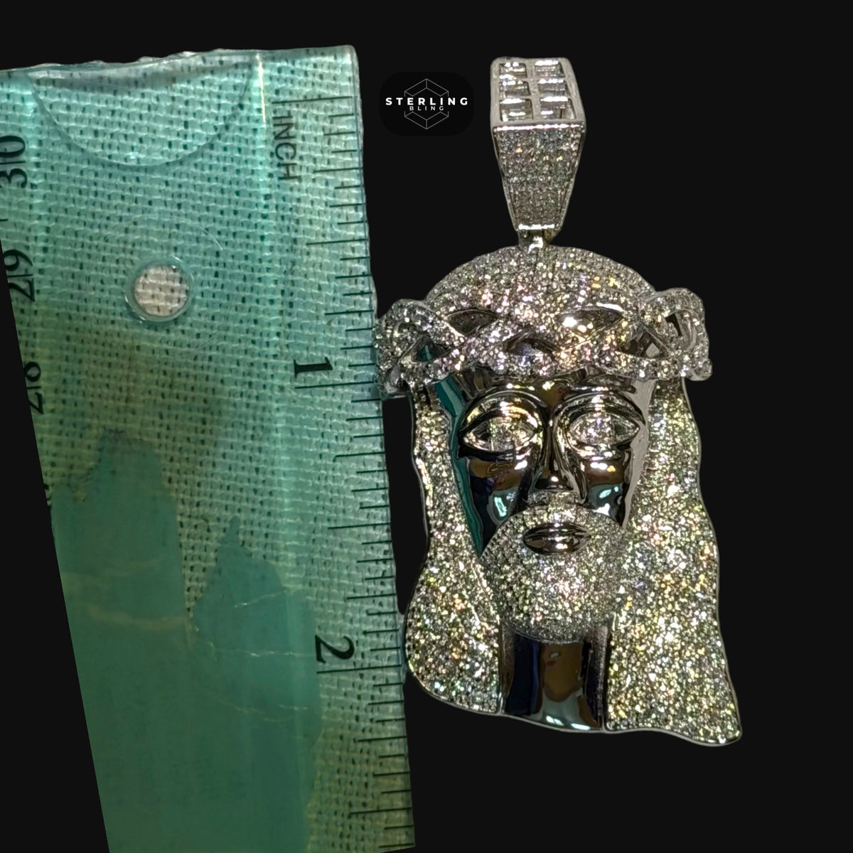 Moissanite Iced Out Jesus Pendant