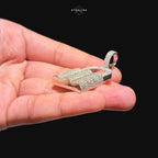 Moissanite Lock Pendant