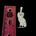 Moissanite Owl Pendant