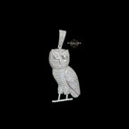 Moissanite Owl Pendant