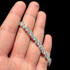 Moissanite Pear Tennis Bracelet 925 Sterling Silver Teardrop 7"