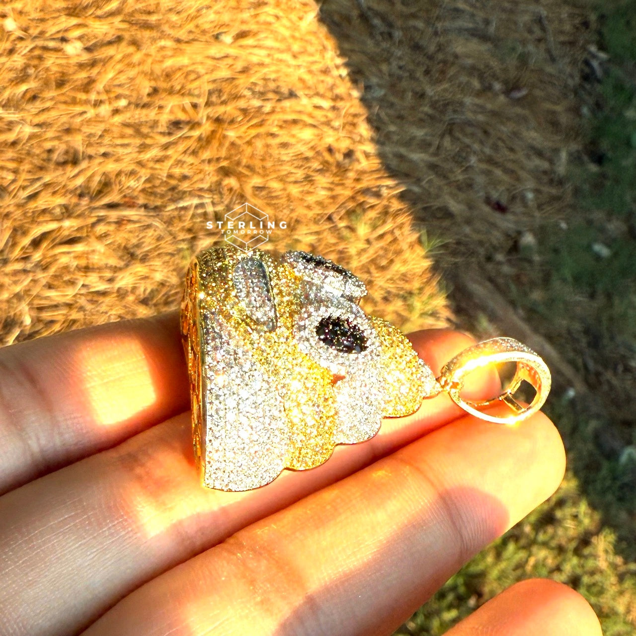 Poop Emoji Iced Out Pendant