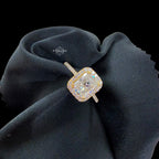 Radiant Cut 2.6 CTW Moissanite Ladies Engagement Ring 14k Gold 925 Silver