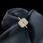 Radiant Cut 2.6 CTW Moissanite Ladies Engagement Ring 14k Gold 925 Silver