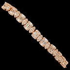 7mm Moissanite Emerald Cut Marquise Tennis Bracelet 7 Inch, Rose Gold 925 Silver Ladies Iced Out Bracelet (Copy) (Copy)